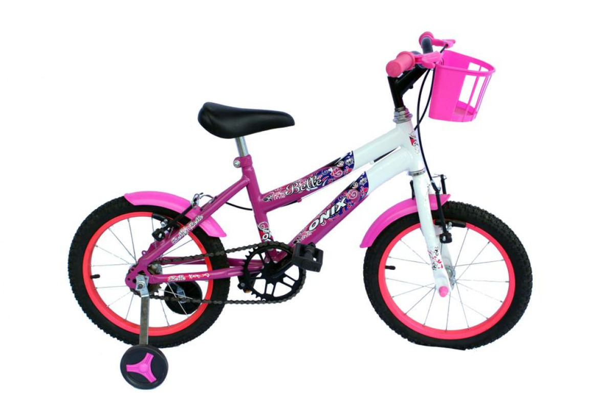 Bicicleta Infantil Free Action Aro 16 Kiss - Rosa