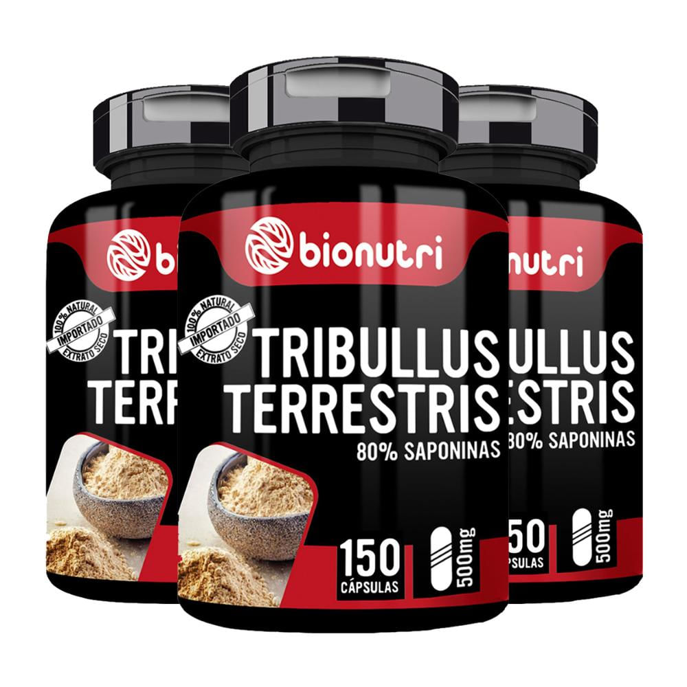 Suplemento em Capsula Combo 3x Tribulluss Terrestris Test. 80% saponinas 150 Caps 500 Mg - Bionutri é boa?