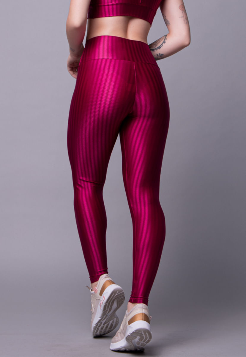 Calça Legging 3d Vekyo New Zig Poliamida Feminina Rosa - Compre Agora