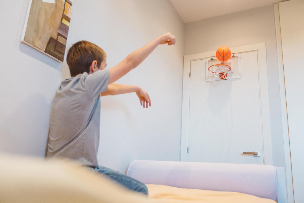 Mini cesta de basquete para quarto, com Nc Scorer cesta separada