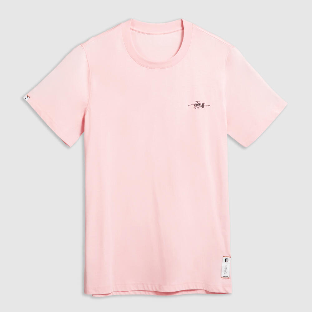 Pink Beer T-shirt Ícone Isolado No Fundo Azul. Conceito De