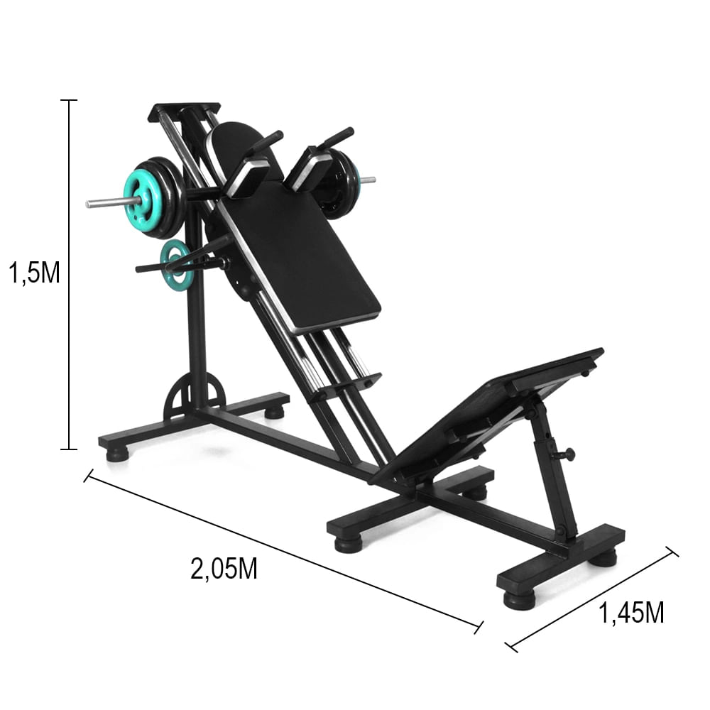 Aparelho Hack 45 Agachamento De Musculação Natrus 5263