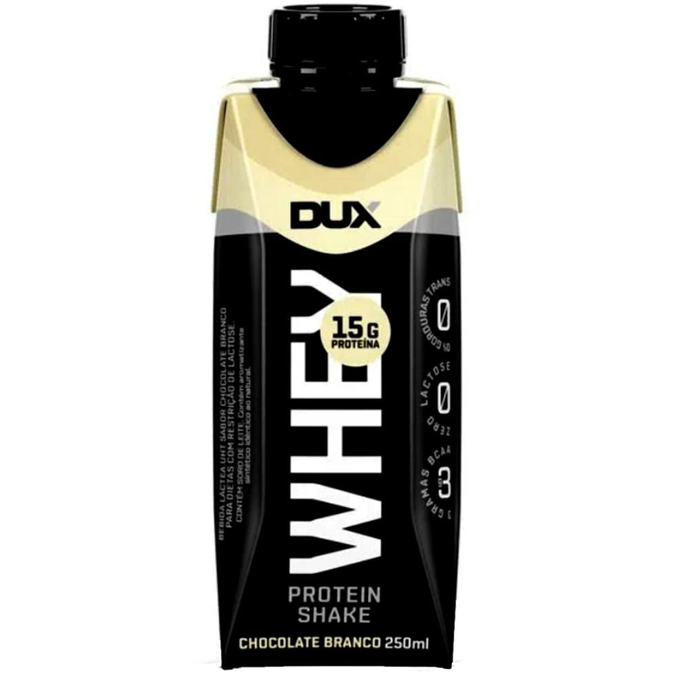 Whey Protein Shake Concentrado Zero Lactose Proteina 15g Chocolate Branco 250ml - Dux Nutrition é boa?