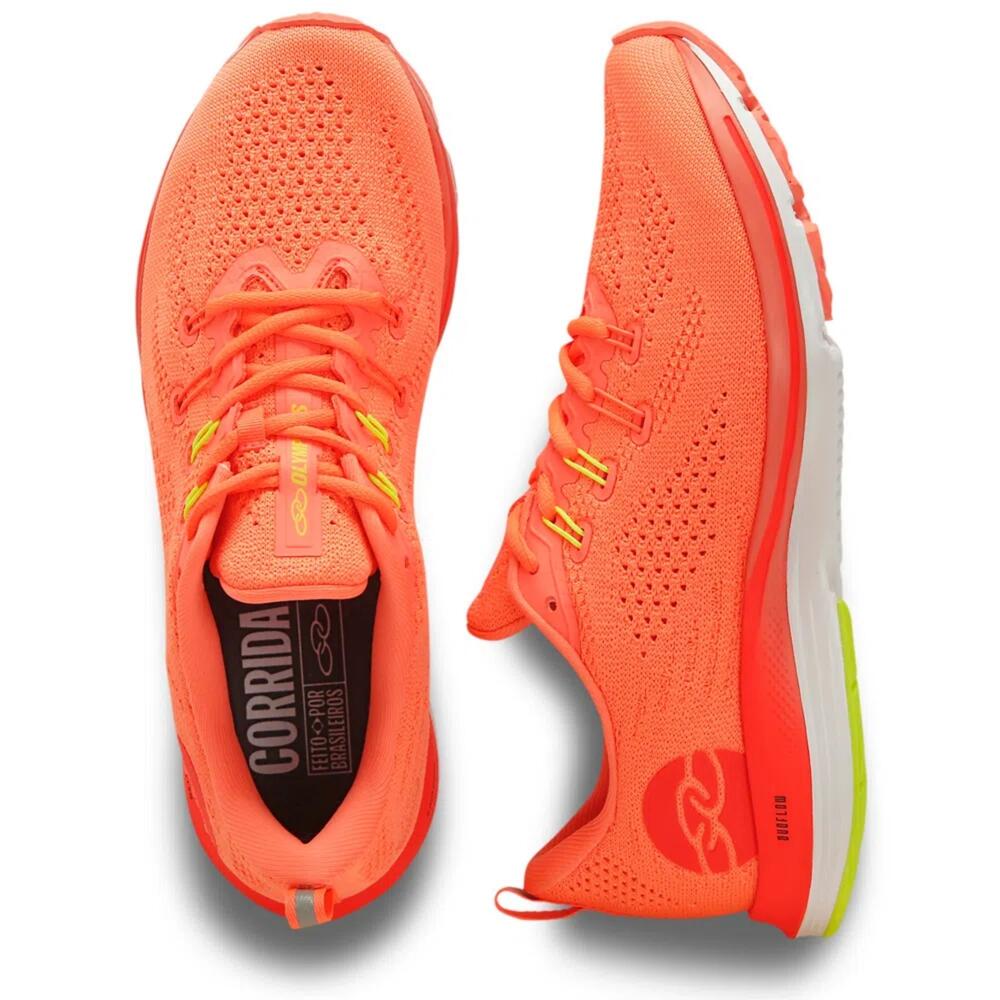 Tenis store corrida laranja