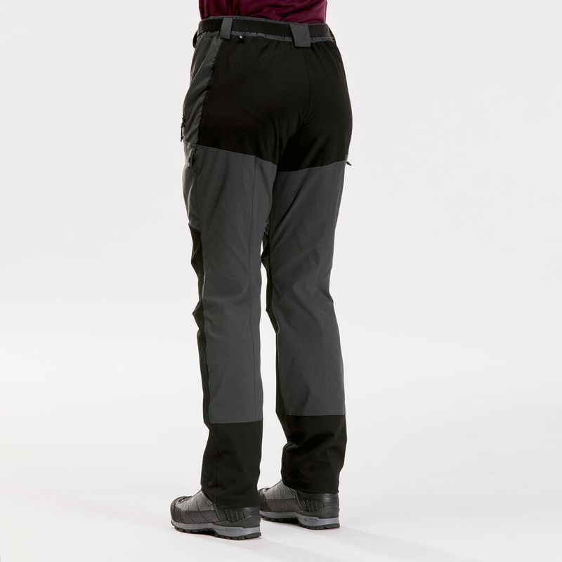 Calca-feminina-de-trekking-Trek-500-cinza-46