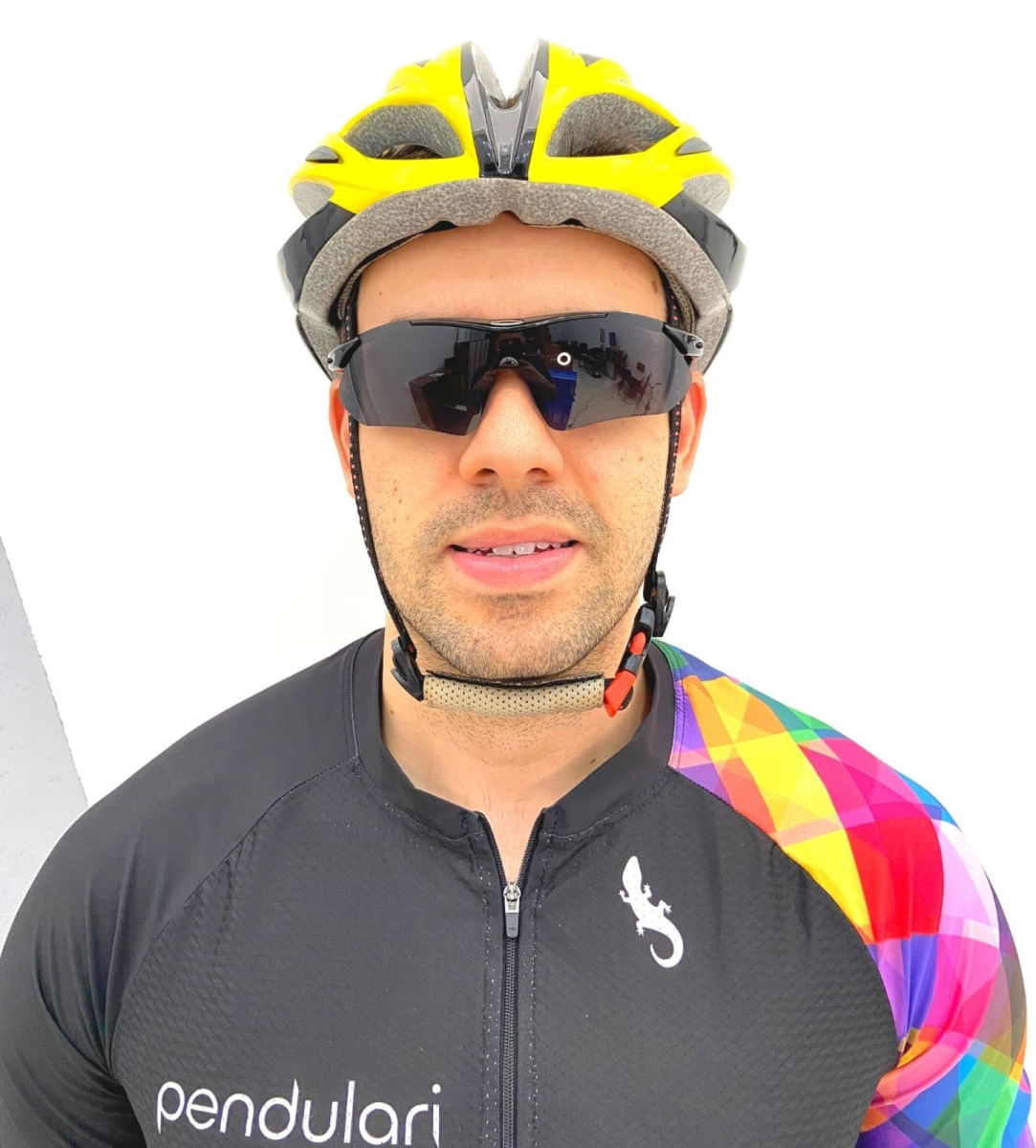 Óculos Ciclismo Bike Corrida 5 Lentes Em 1 + Suporte P/ Grau