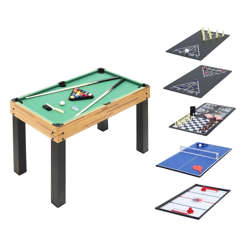 Mesa 3 em 1 - Sinuca/Ping Pong/Futebol Botão Procópio - Verde