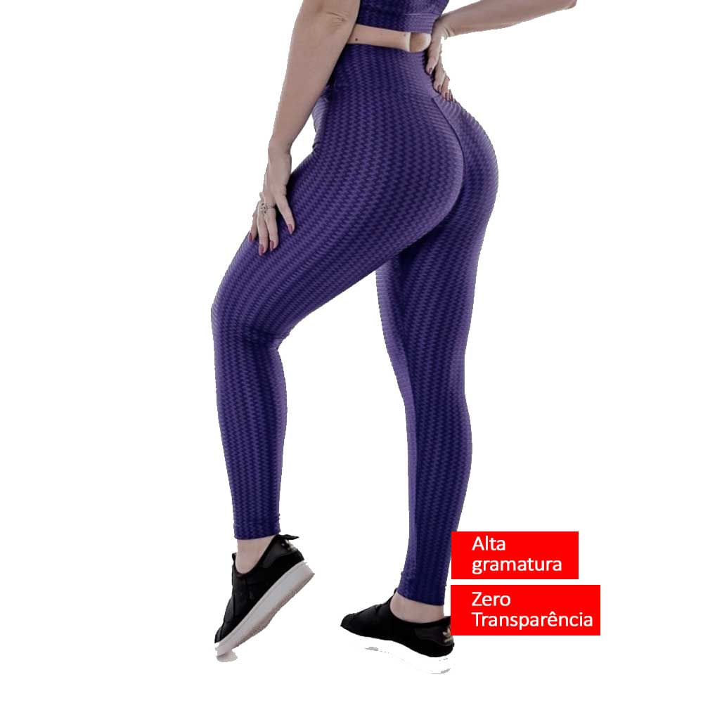 Calca Legging Premium Cirre Ikat 3d Zero Transparencia