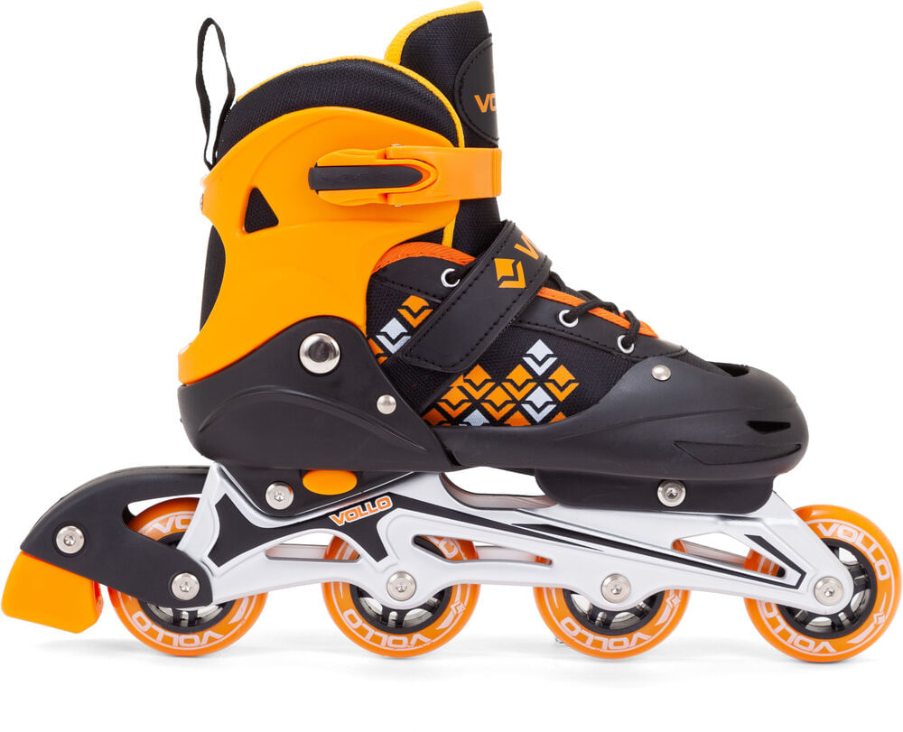 Patins In Line Vollo - Preto e Laranja