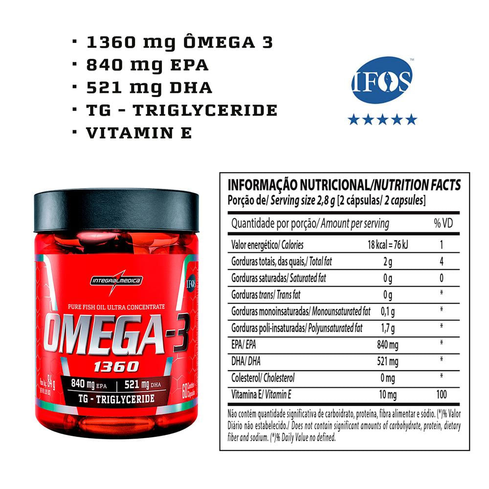 Ômega 3 60 caps Integralmedica