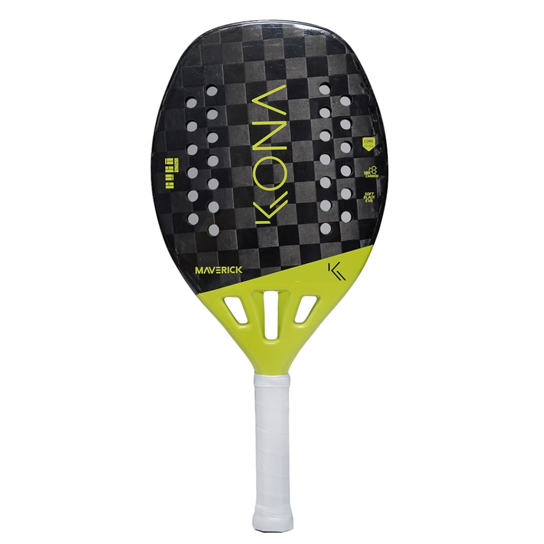 Raquete de Beach Tennis Kona Maverick Lemon Carbono 18k 2023