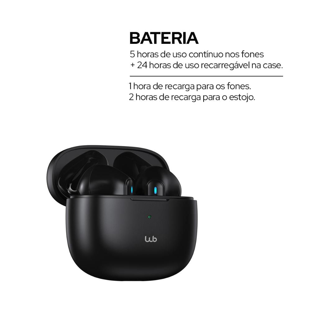 Fone de Ouvido in-ear Sem fio Bluetooth WB Noma PRO Branco