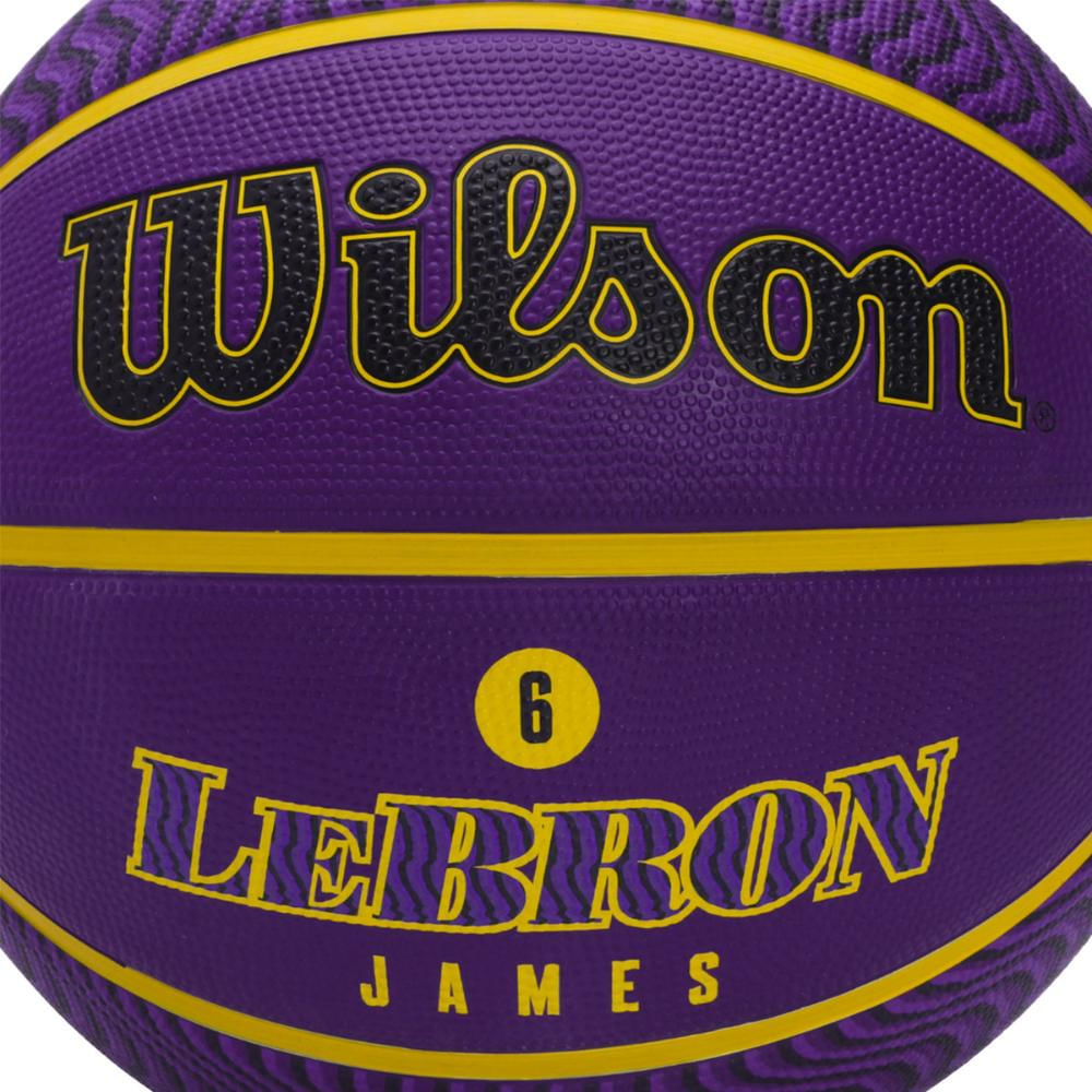 Bola de Basquete Los Angeles Lakers Lebron James 6 Wilson NBA em Promoção