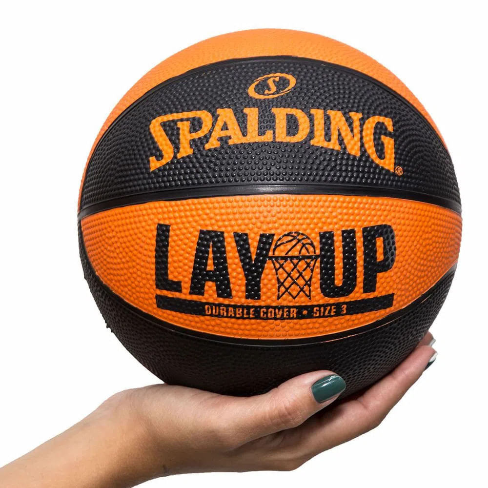 Bola de Basquete Spalding - Lay Up - Laranja e Preto