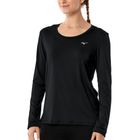 Camiseta Manga Longa de Treino Feminina Mizuno Pro UV GG / Preto