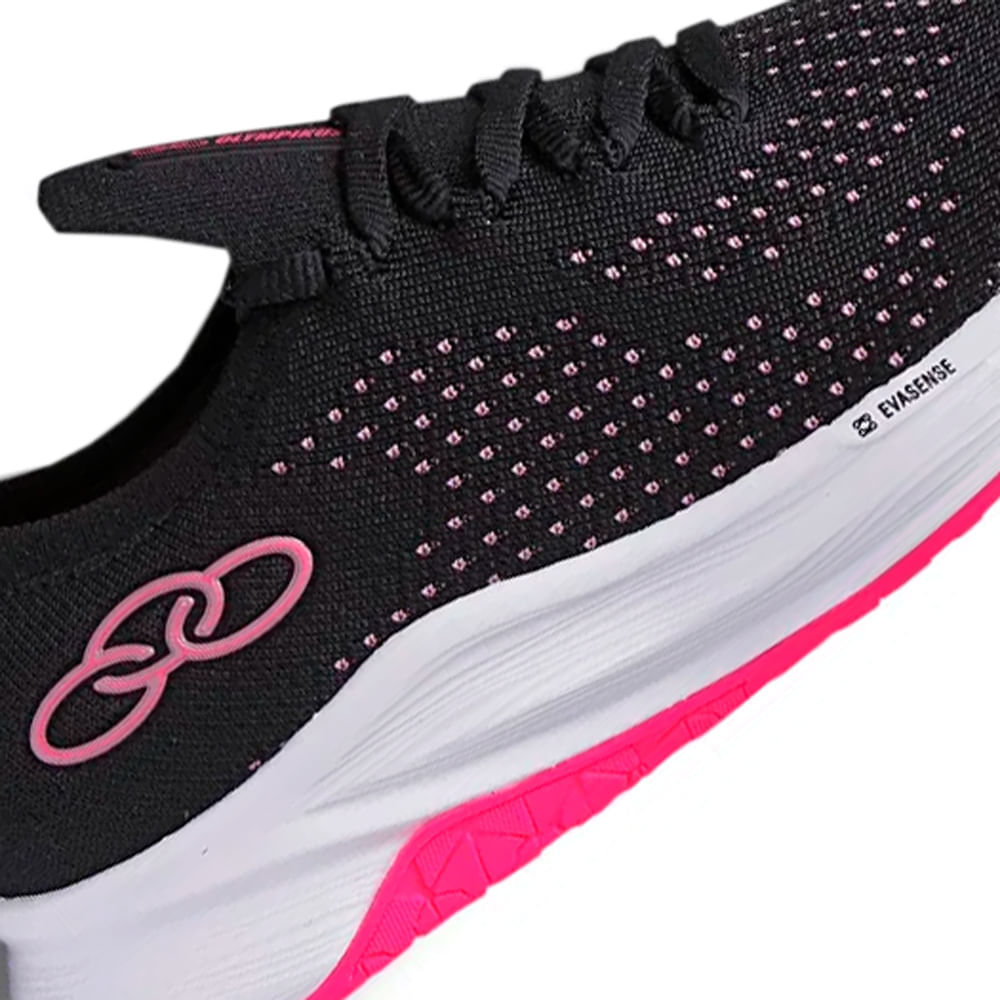 Tênis Feminino Essential Preto/Pink-Olympikus - Sapatou Webshoes