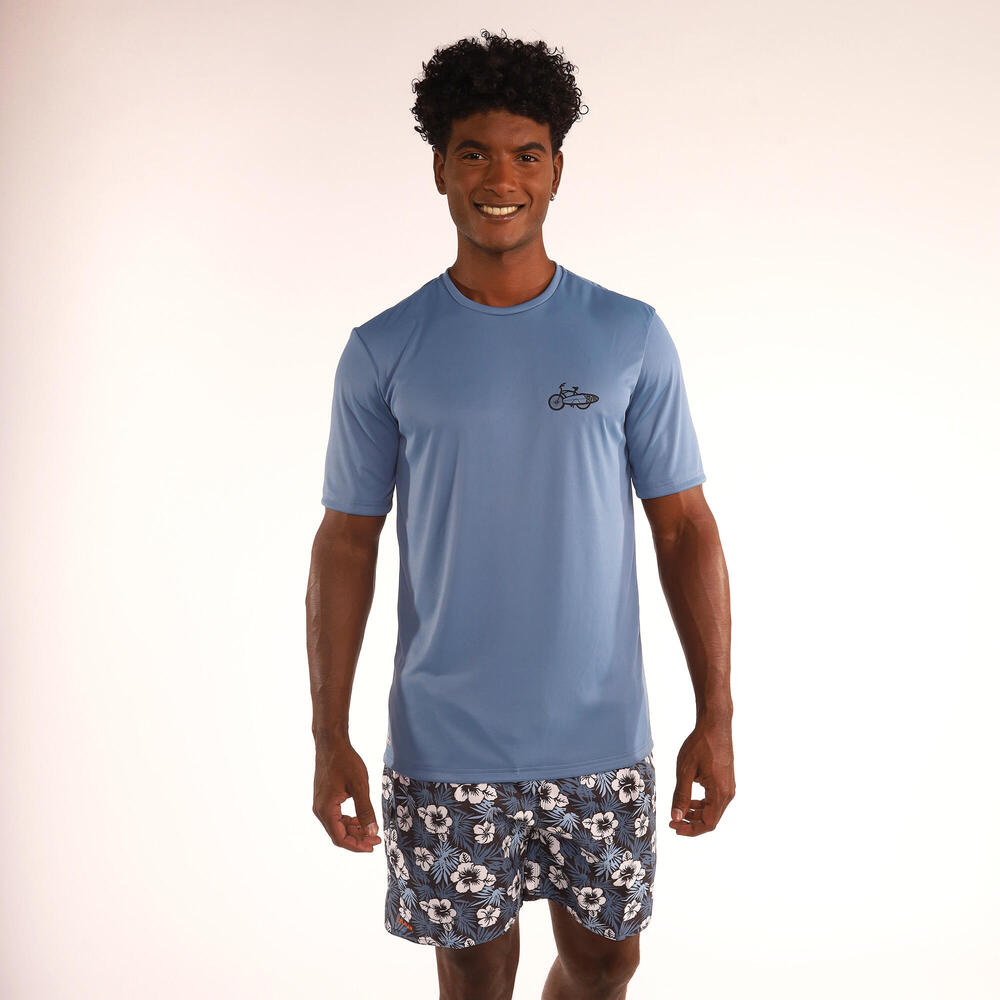 Camiseta Masculina de Surf com Proteção UV50+