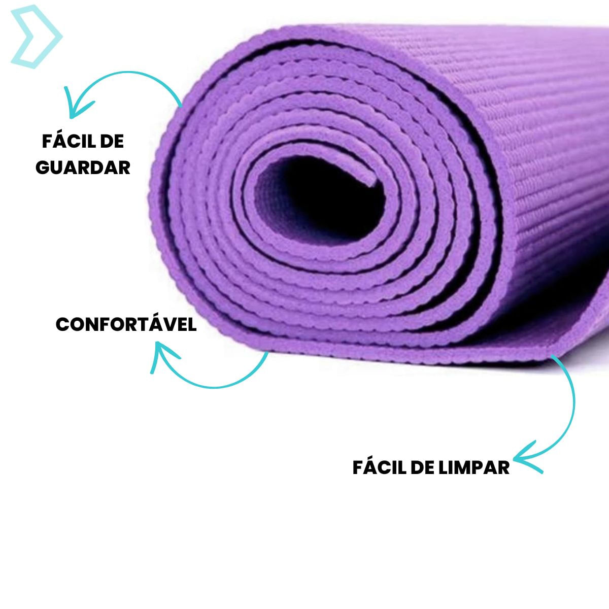 Tapete de Yoga antideslizante e espesso - preto ROCKERZ FITNESS - Decathlon