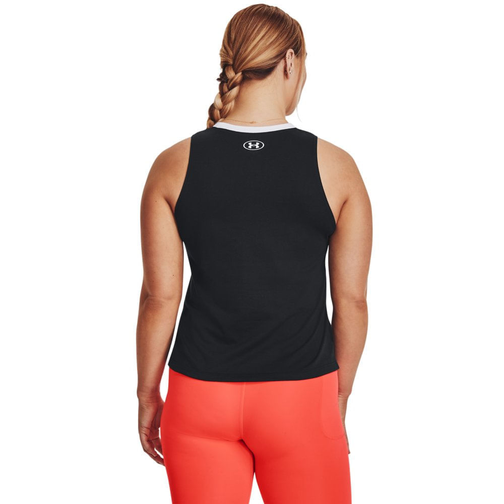 Regata de Treino Plus Size Feminina Under Armour Knockout Preto