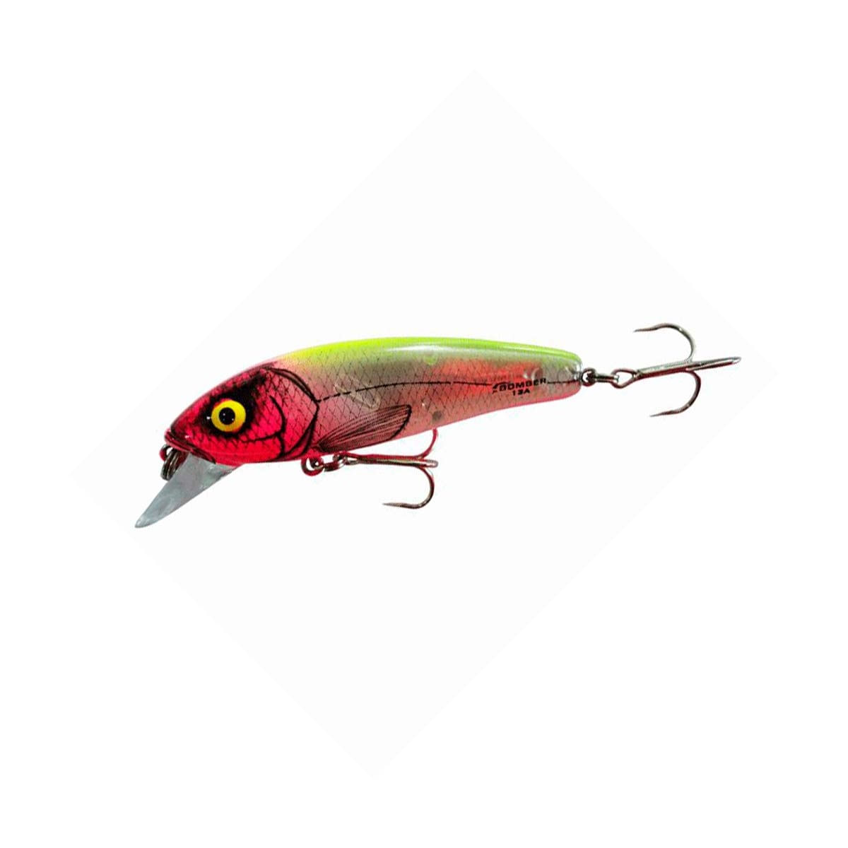 Isca Artificial Bomber Long A 15 Floating 12 cm 18 gr Cor BON-1 Bone Red  Eye - MP Fishing MP Mundo da Pescaria