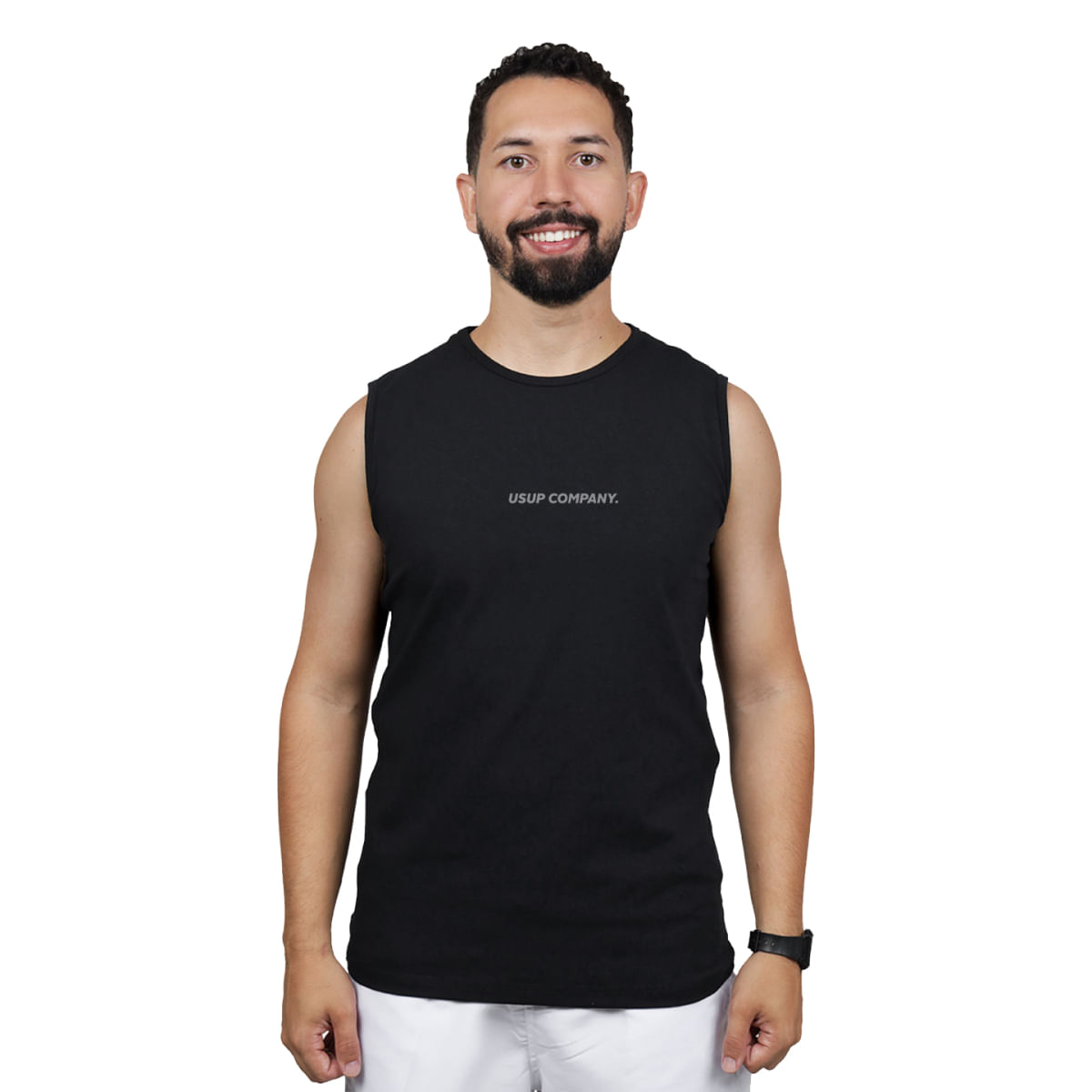 Camiseta Regata Masculina Alma Genius Uv50 Alma Amarela