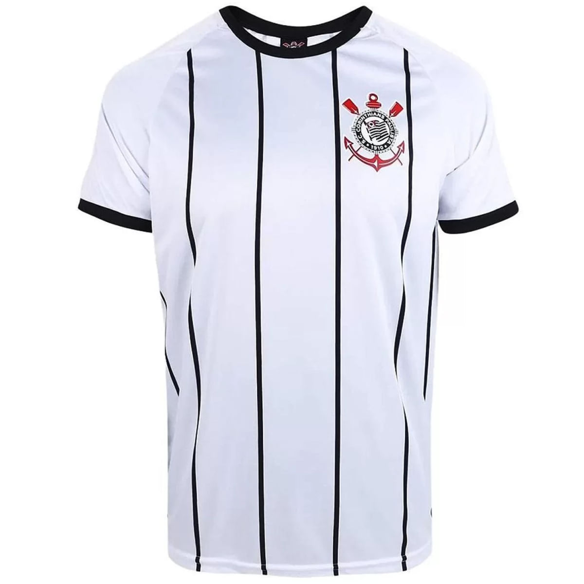 Camiseta SPR Corinthians Winner Masculino - Branco e Preto