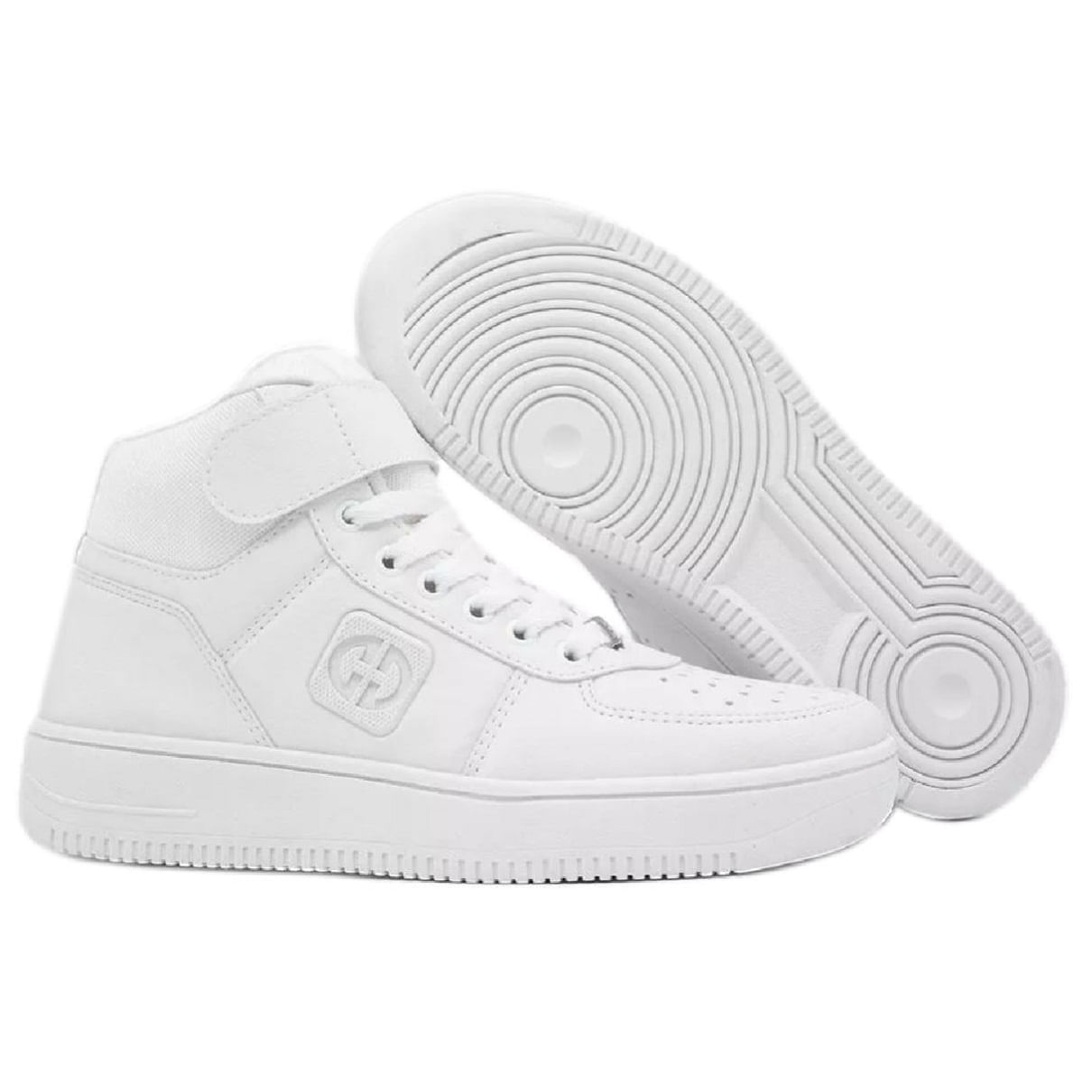 Tenis ollie cano sales alto branco