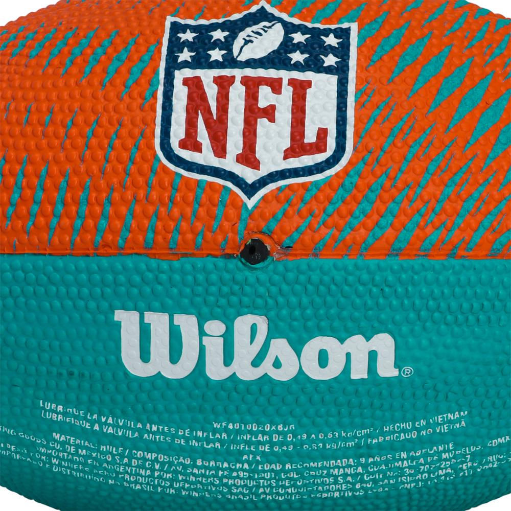 Bola de Futebol Americano Wilson NFL Team Miami Dolphins Mini