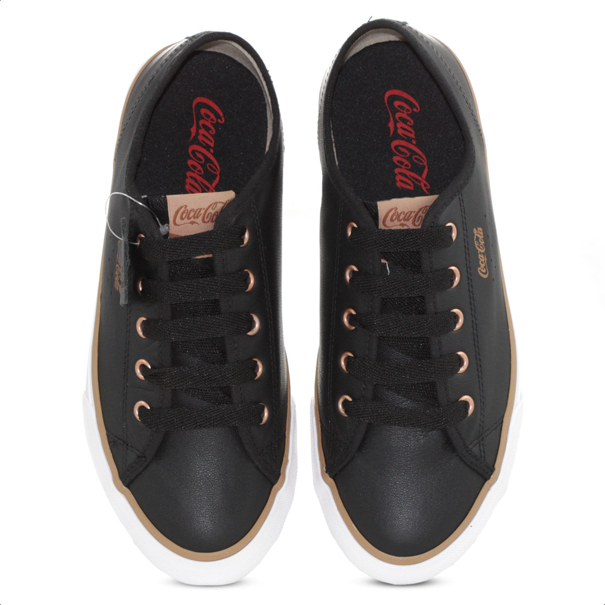 Tênis coca cola basket best sale floater low feminino preto