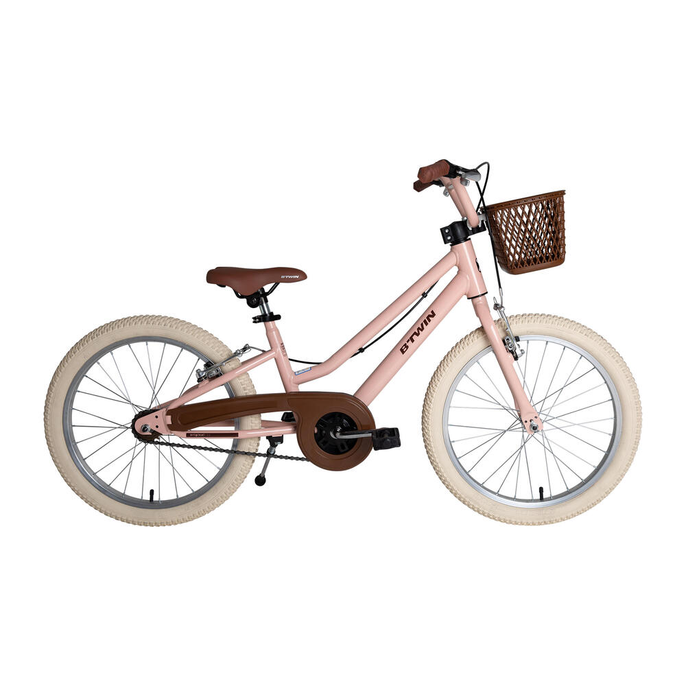 Bicicleta Btwin Rockrider St120 Aro 20 Rígida 7 Marchas - Branco/rosa