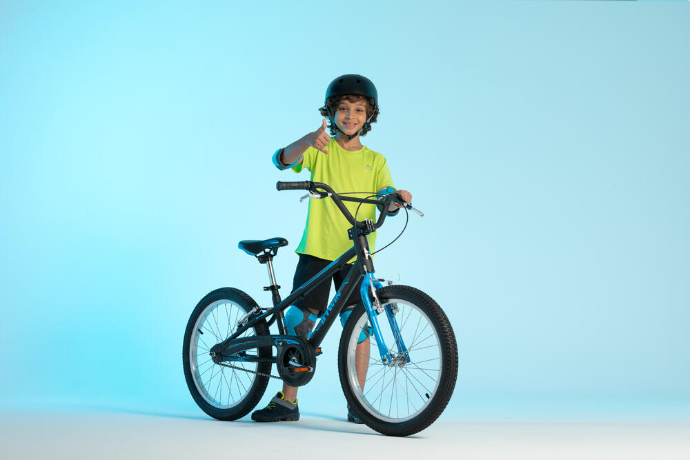 Bicicleta Btwin Racing Boy Aro 20 Rígida 1 Marcha - Azul/preto