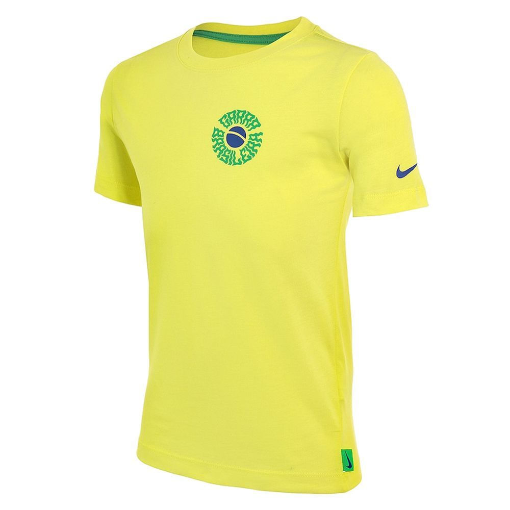 Camiseta Nike Brasil 22 Voice Infantil DH7822-740