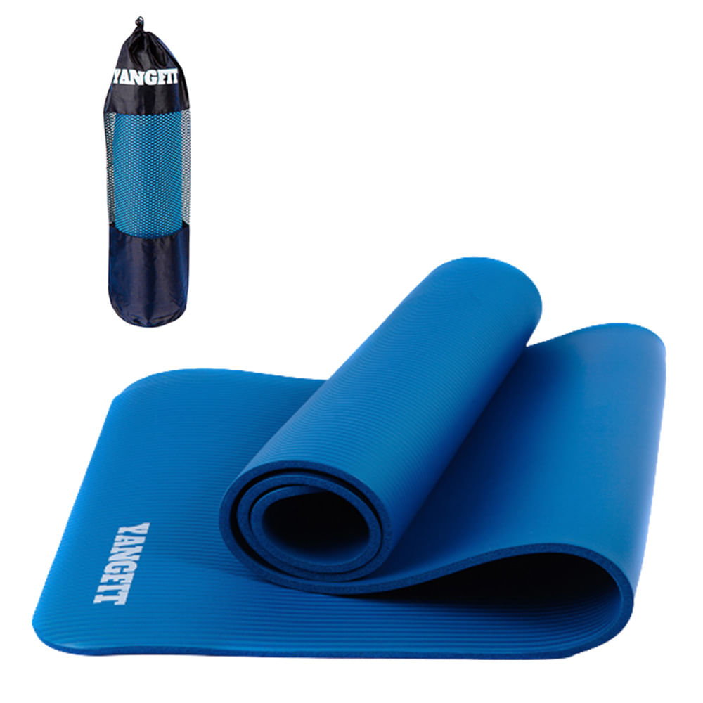Tapete Yoga Pilates Exercícios com Bolsa 183x61x1,0cm Yangfit - Faz a Boa!
