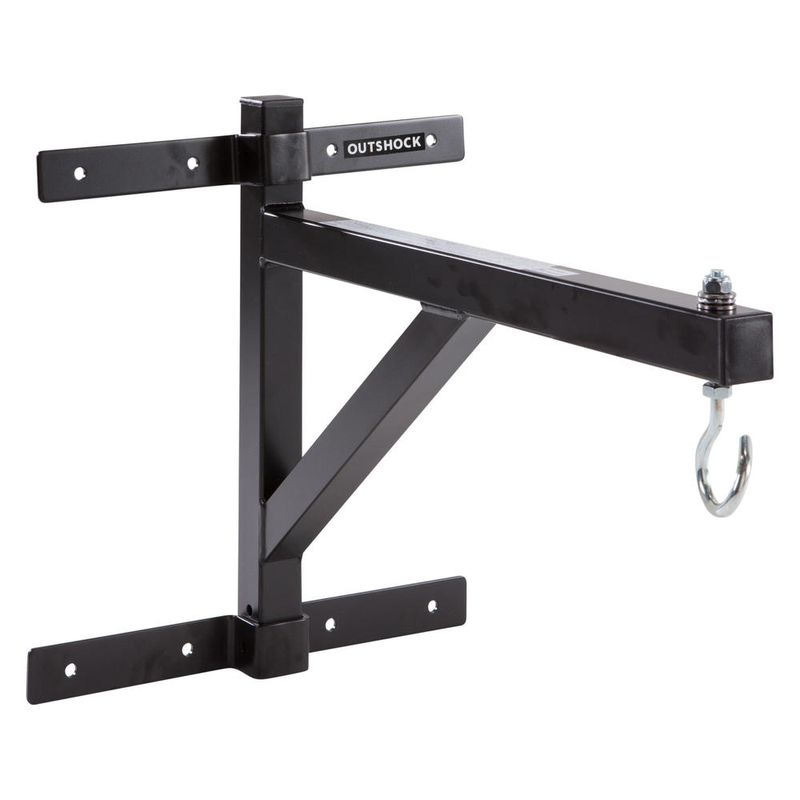 Suporte de Parede para Saco de Pancada Outshock Preto