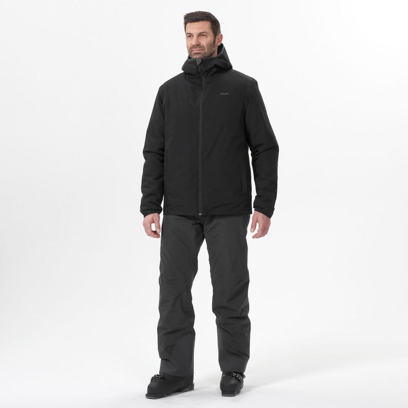 Jaqueta masculina de Inverno Ski 100, preto, 3G
