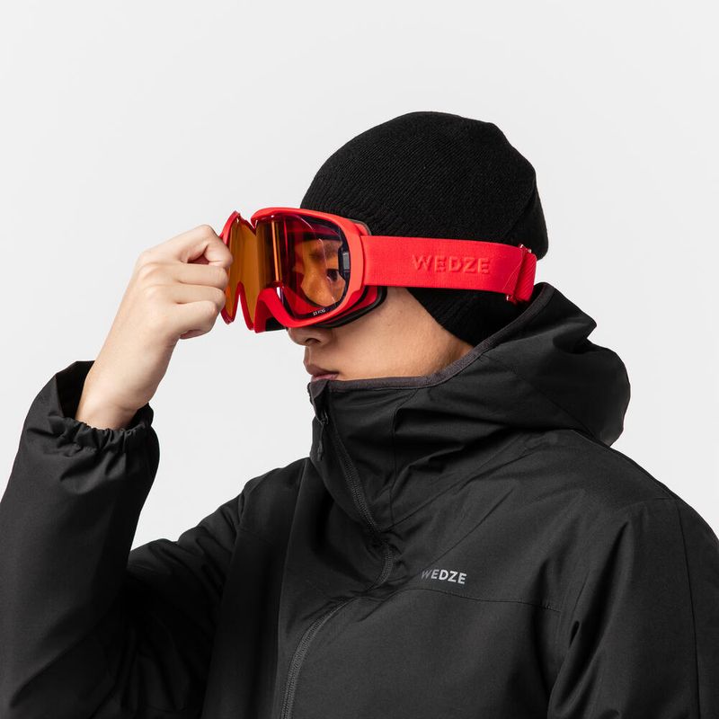 Jaqueta masculina de Inverno Ski 100, preto, 3G