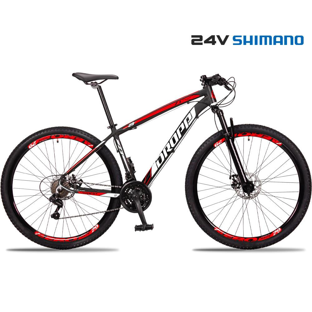 Bicicleta 29 Dropp Z3 Shimano TZ 24 Vel Freio a Disco MTB Alumínio