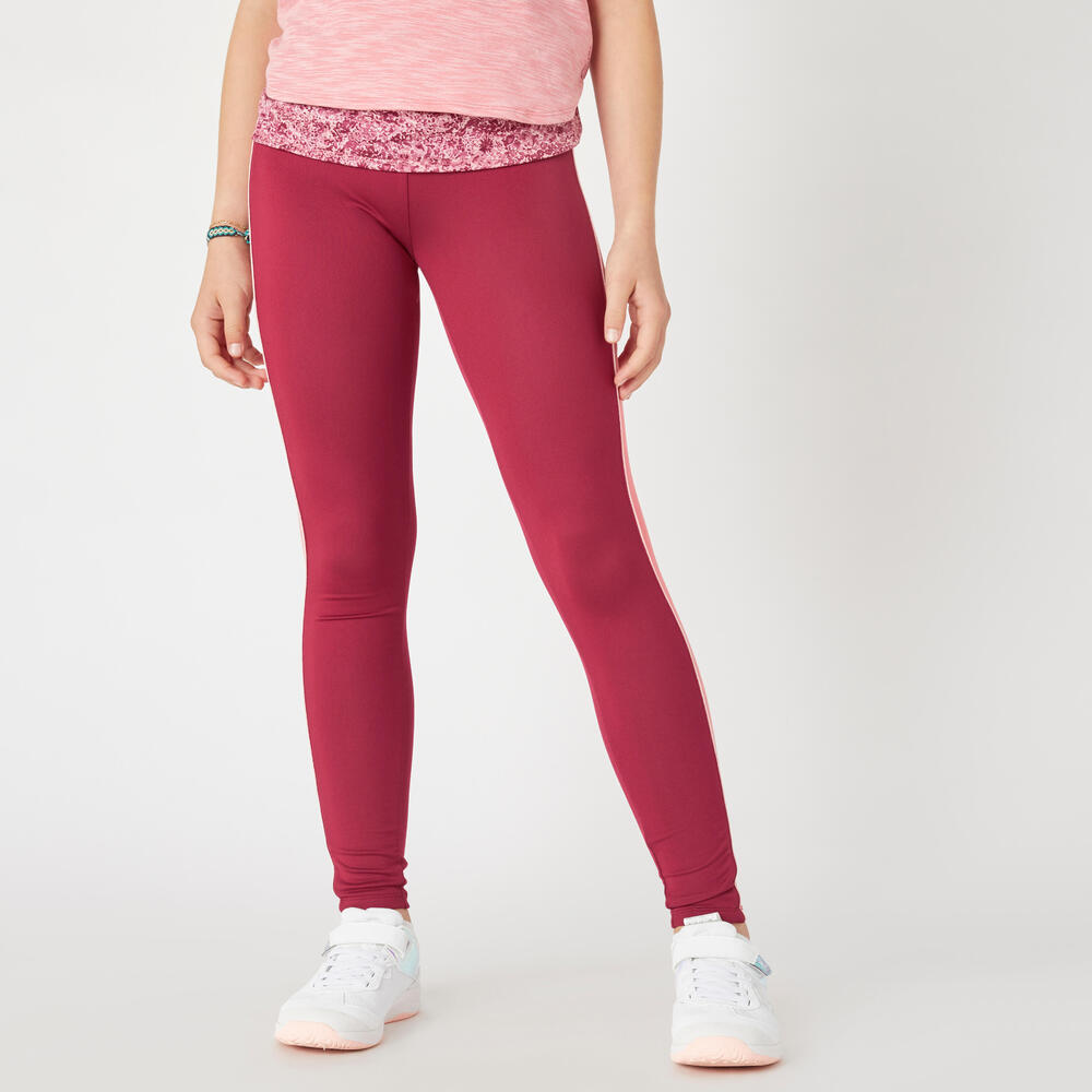 LEGGING BOLSO LATERAL MENINA DE GINÁSTICA ESPORTIVA S500