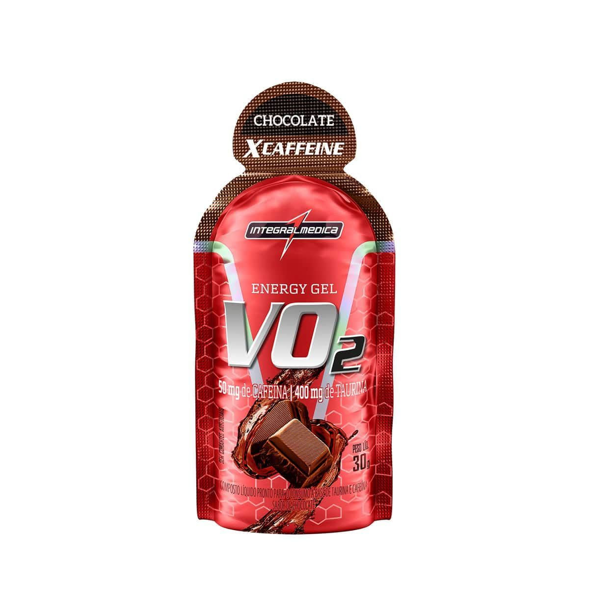 Vo2 Energy Gel X-Caffeine - 1 Sachê 30g Chocolate - IntegralMédica