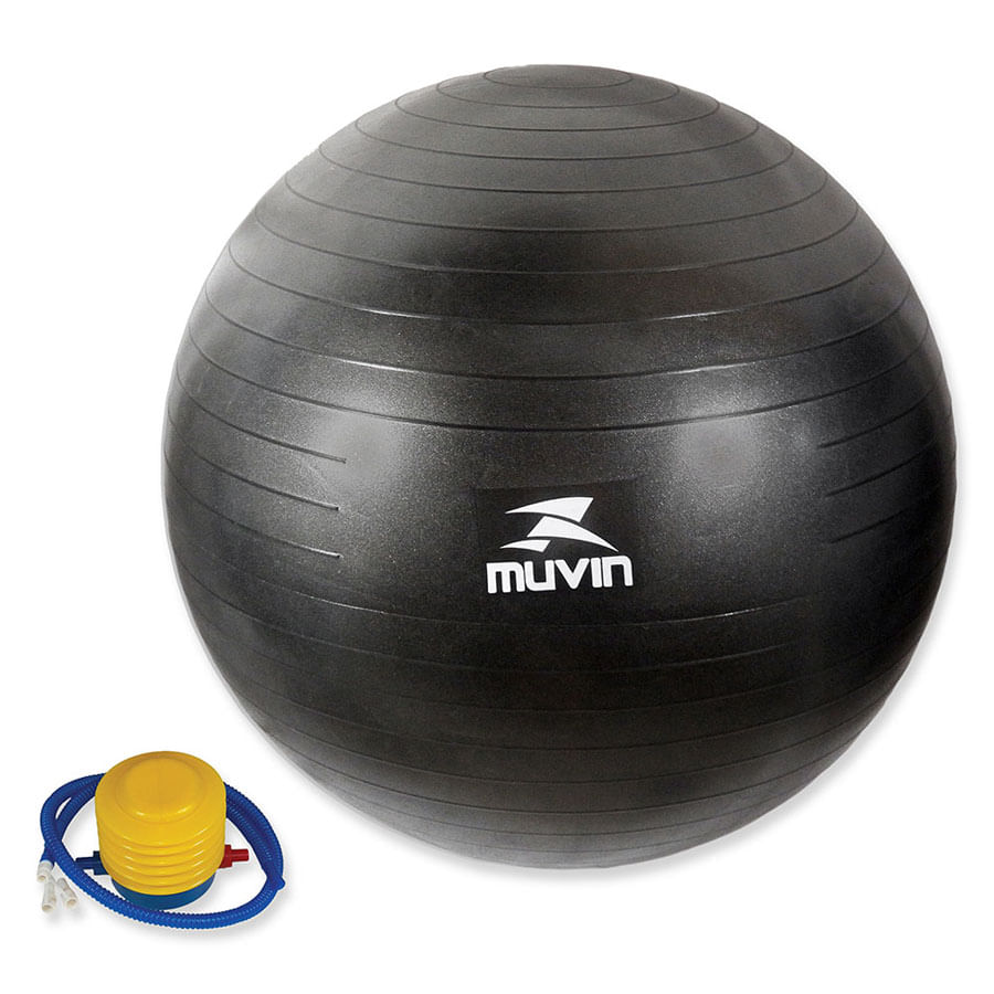 Bola de Pilates 45cm Muvin – Com Bomba – Antiestouro – Suporta até 300kg